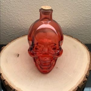 Red Skull Head Bottle Canister